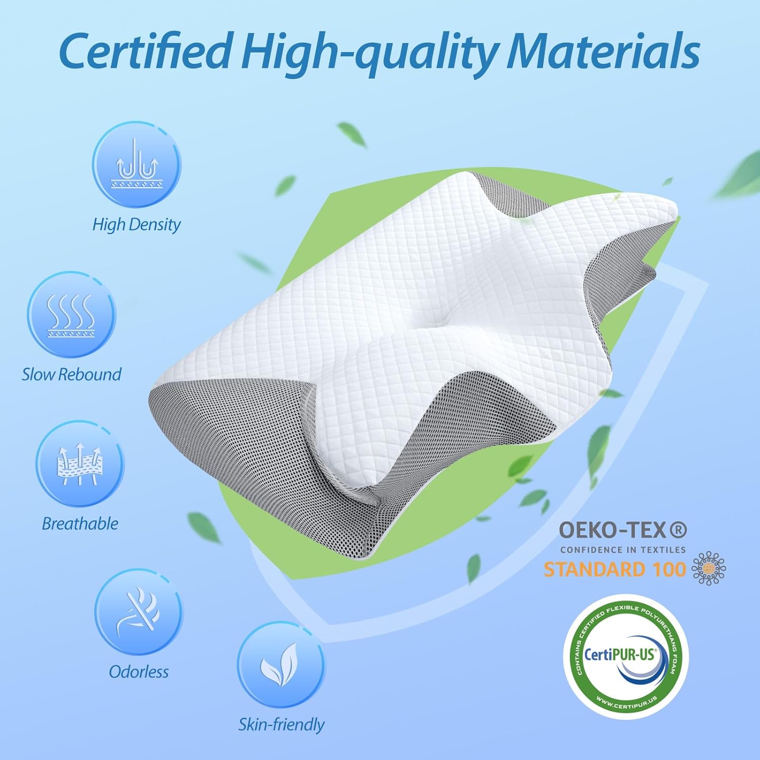Ergonomic Memory Foam Pillow - 60% off - The Calming Co. Australia