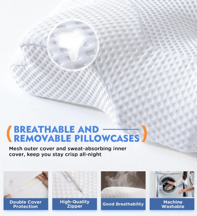 Ergonomic Memory Foam Pillow - 60% off - The Calming Co. Australia