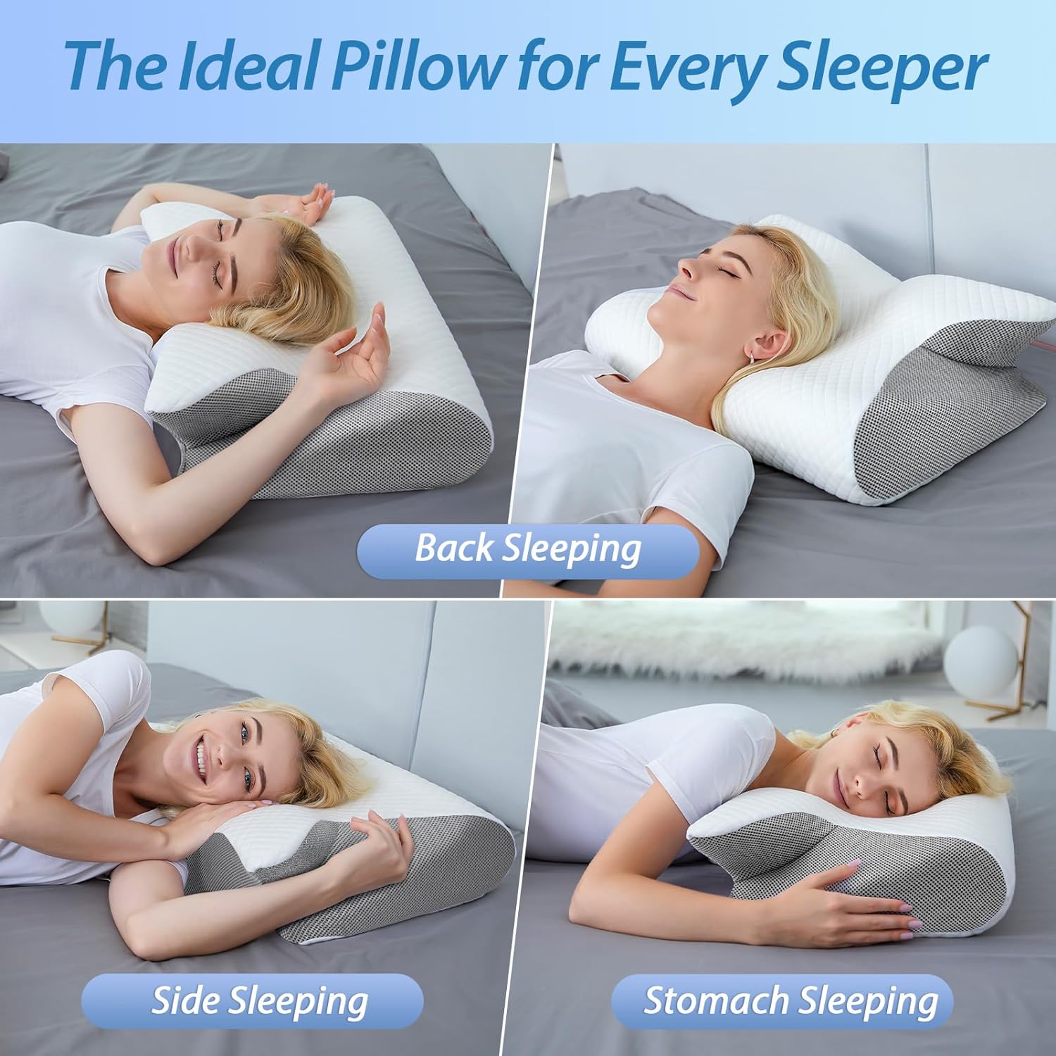 Ergonomic Memory Foam Pillow - 60% off - The Calming Co. Australia