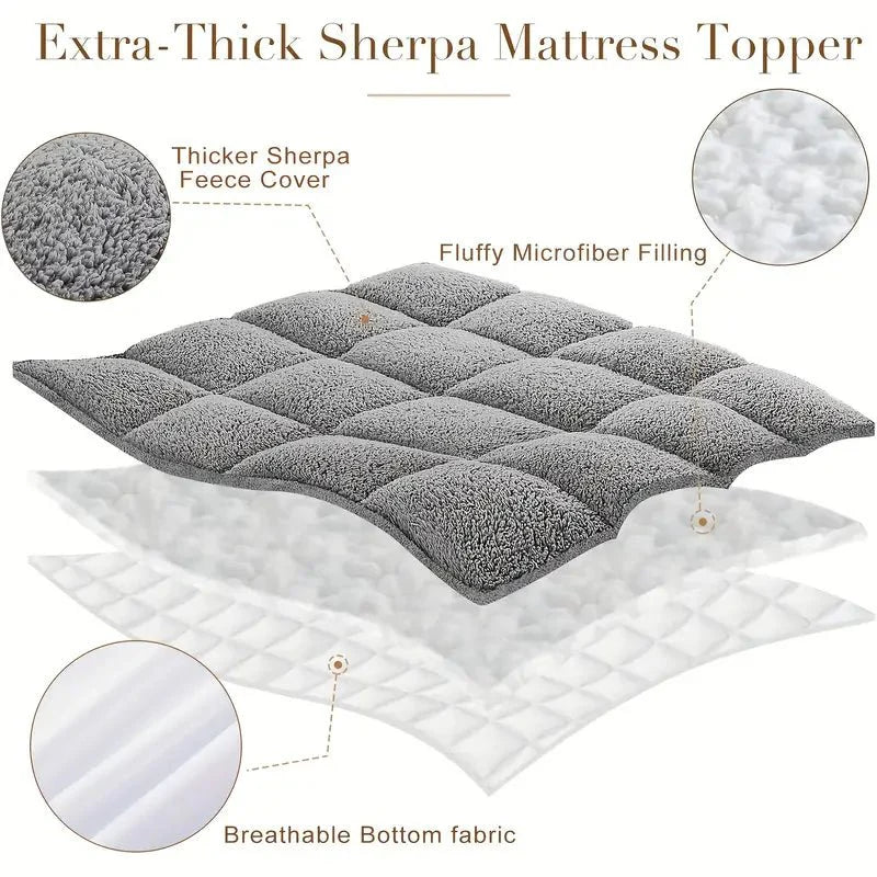 Plush Sherpa Fleece Topper - The Calming Co. Australia