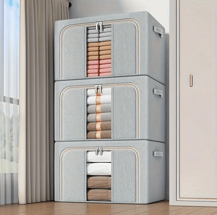 STACKABLE LINEN STORAGE BOXES - 50% OFF TODAY - The Calming Co. Australia